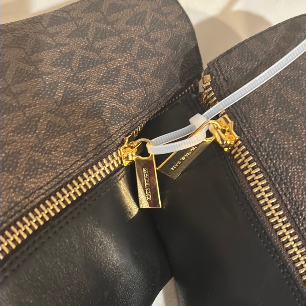 Michael Kors Black and Brown Women's Ankle Boots - Picture 8 of 10